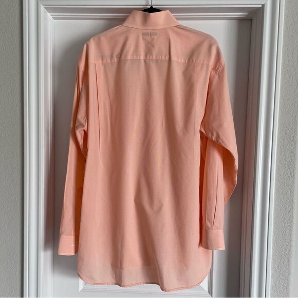 Burberry London Multicolor Apricot Dress Shirt Quiet Luxury Size L - Picture 3 of 10